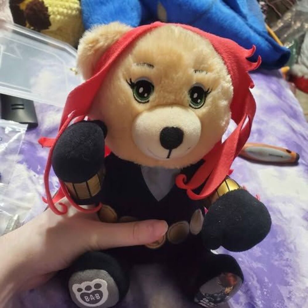 Build a Bear Black Widow mini bear